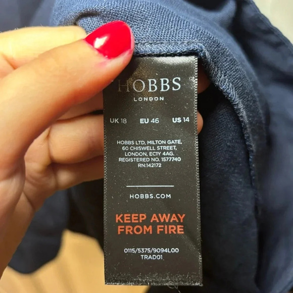 Hobbs London Linen Tie Dress - Picture 5 of 6